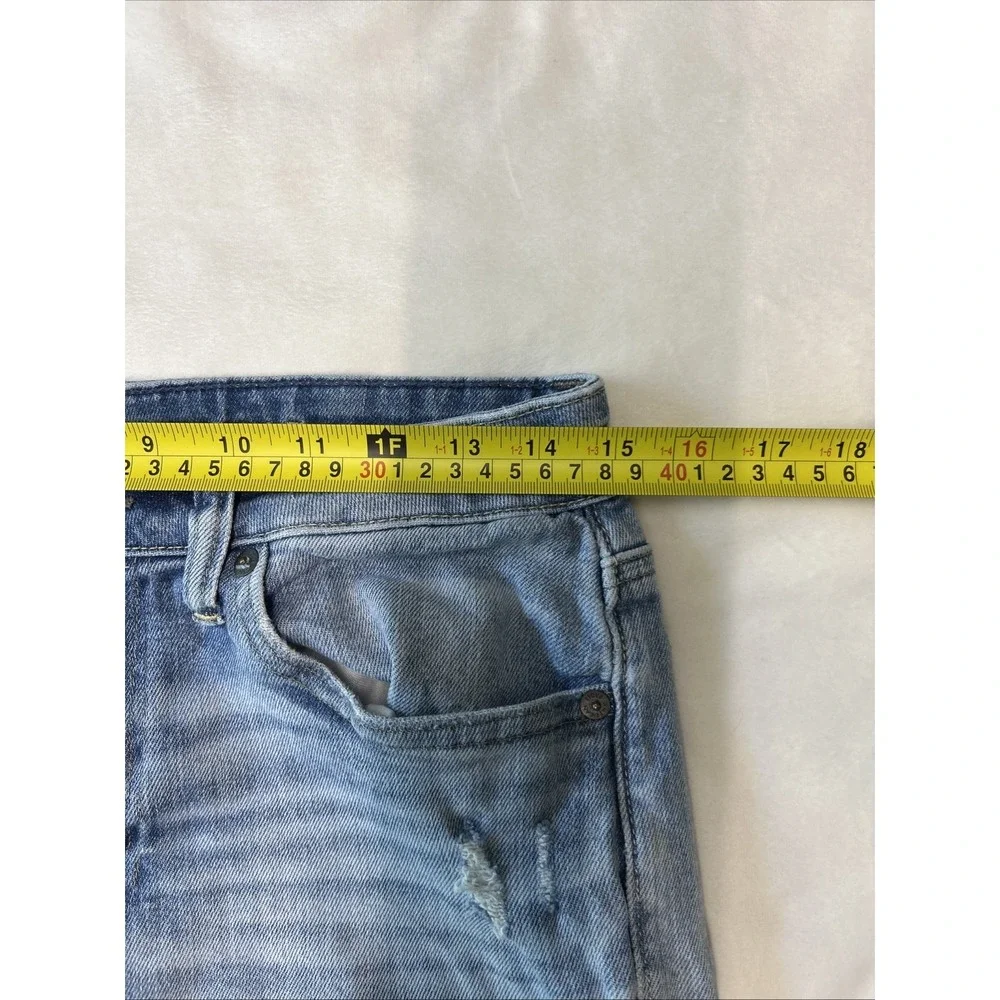 American Eagle Men's AirFlex Skinny Jeans 30x34 Distressed Next Level Denim
